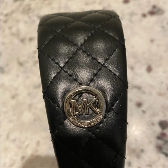 NWOT Michael Kors MK Black Quilted Wide Headband Hairband Hair Band Accessory - Picture 6 of 7